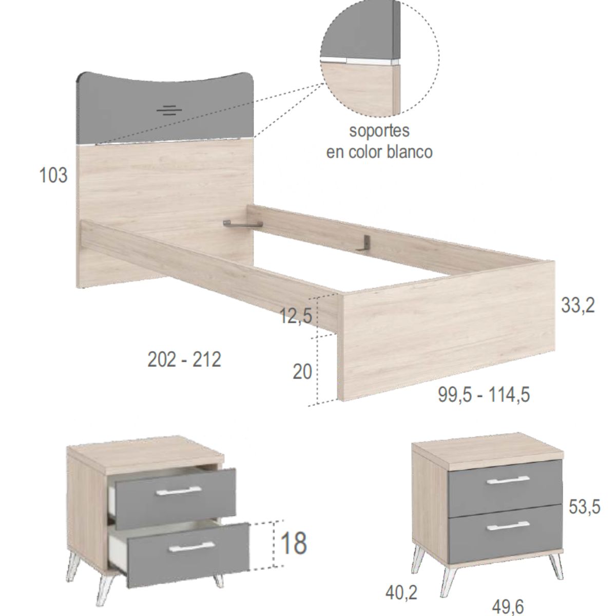 Habitacion juvenil completa JOVEN 1021