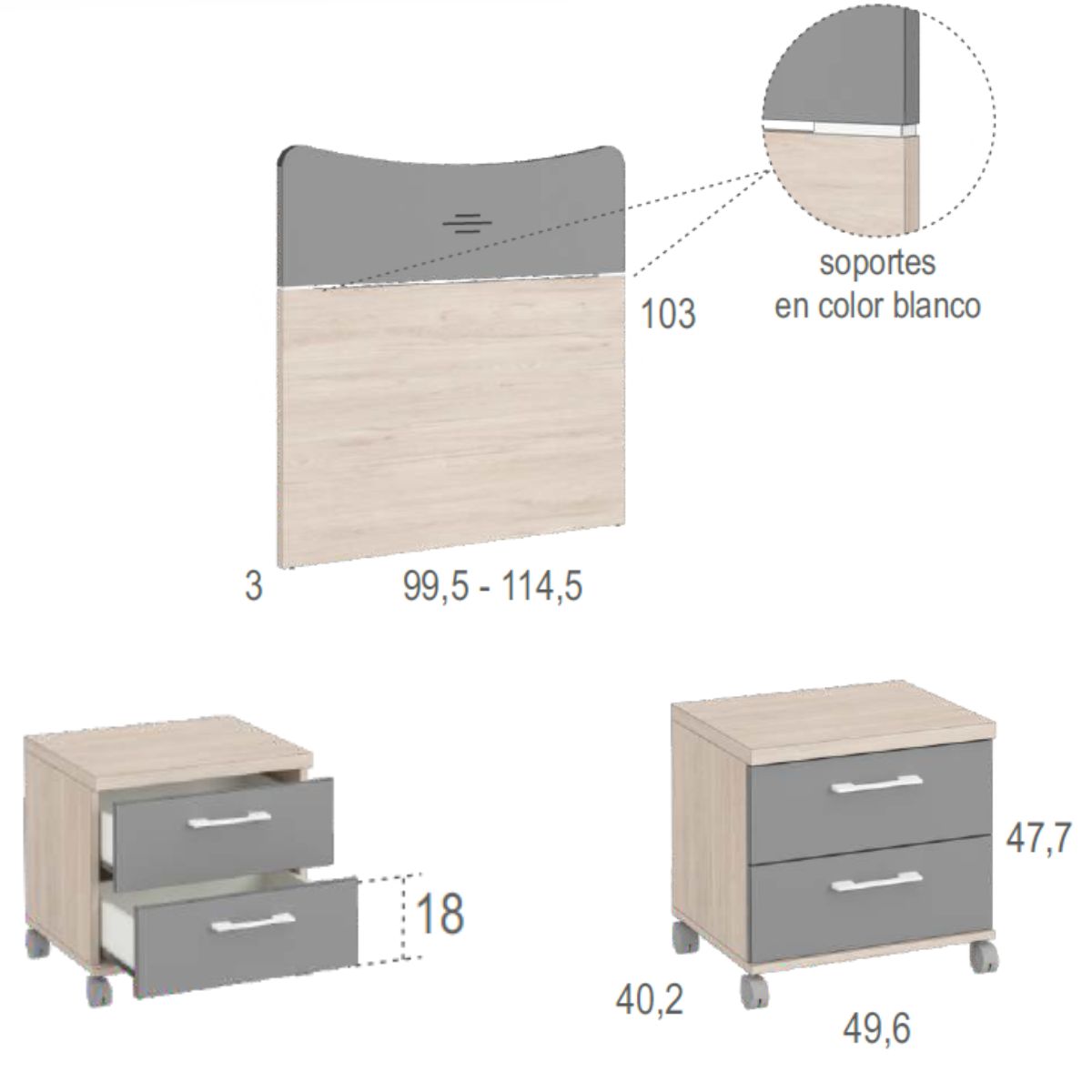 Habitacion juvenil completa JOVEN 1022