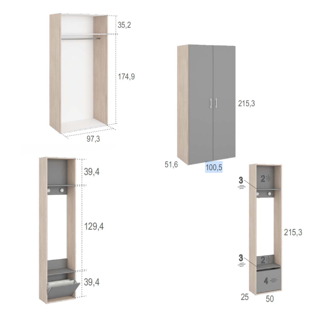 Habitacion juvenil completa JOVEN 1025