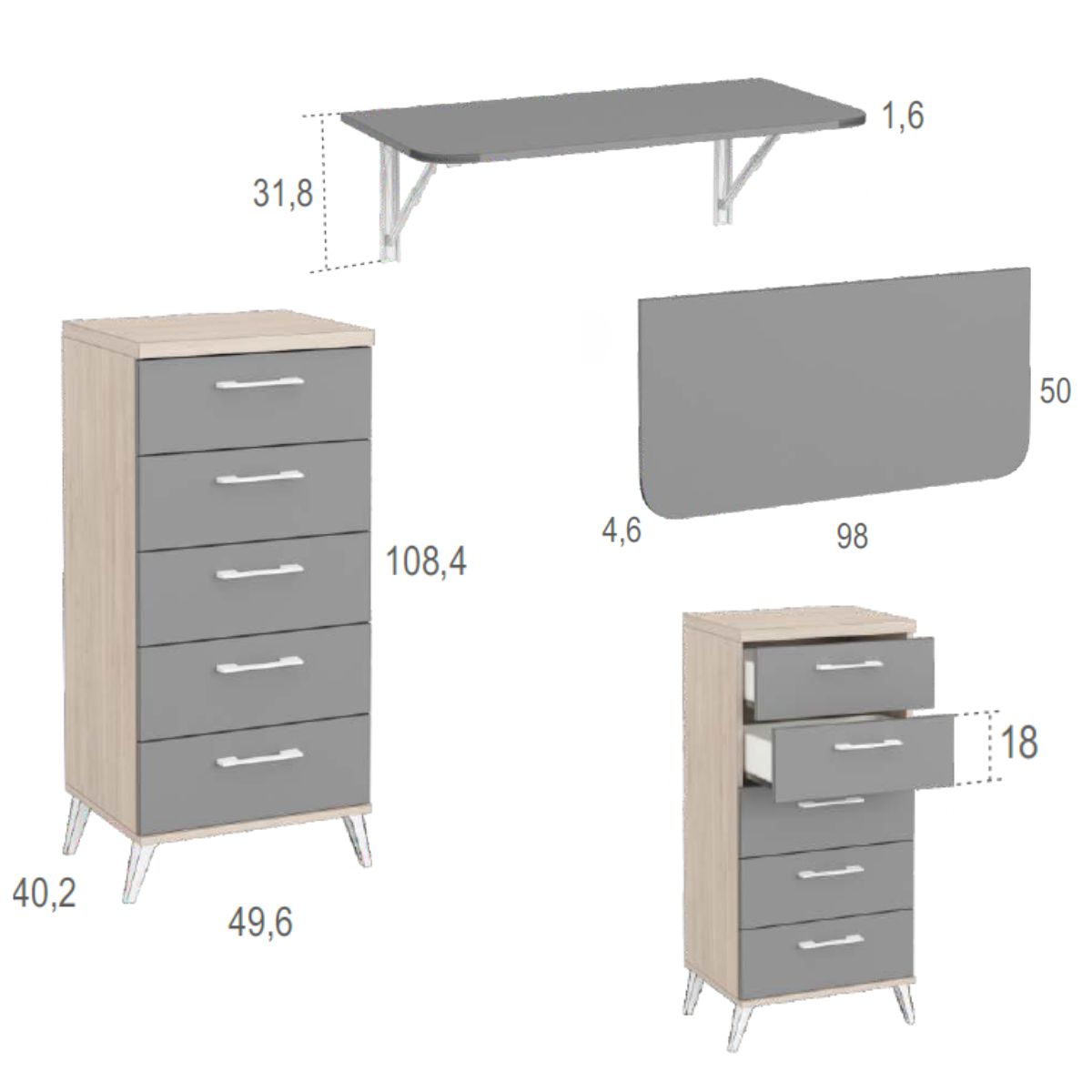 Habitacion juvenil completa JOVEN 1027