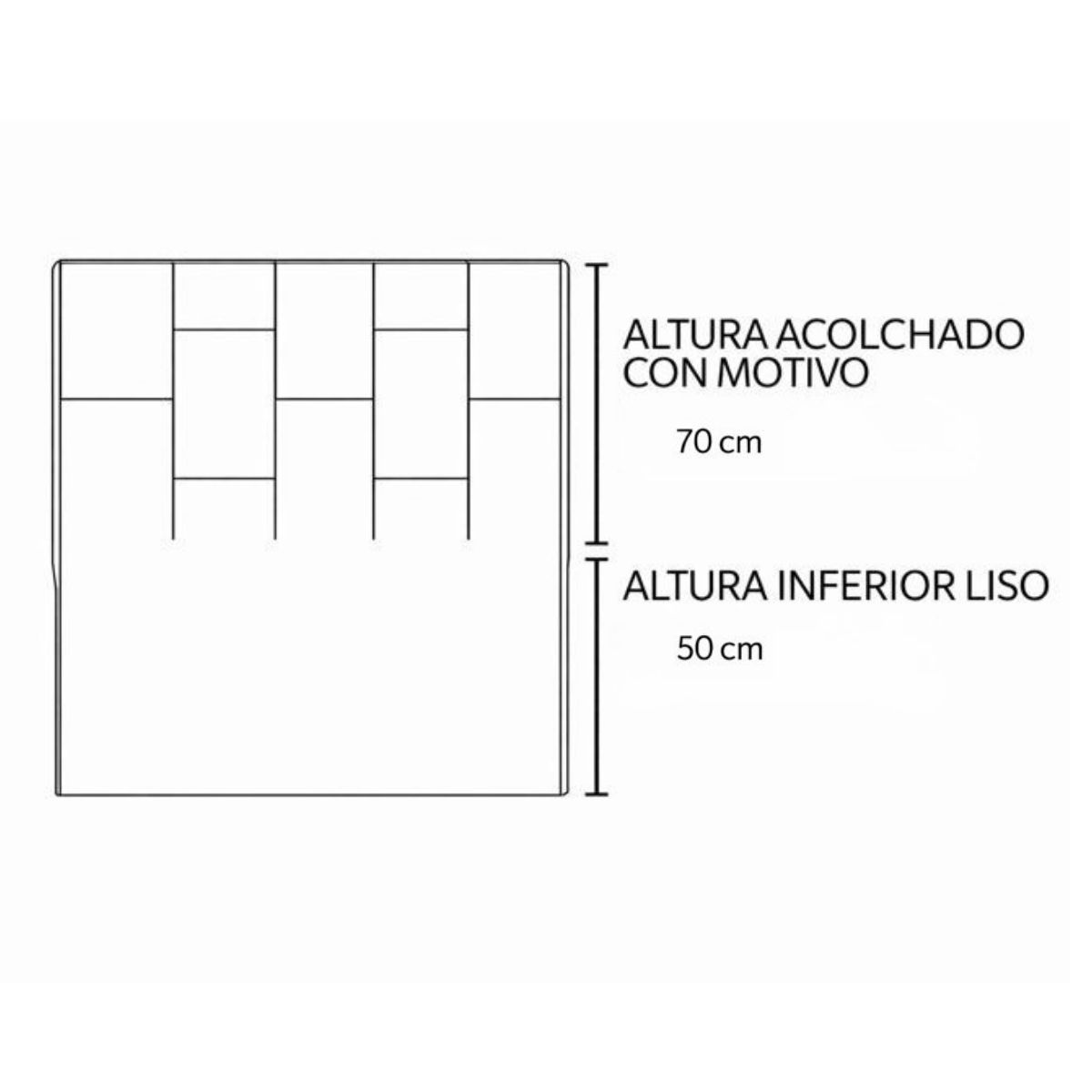 Cabecero acolchado LATTE 