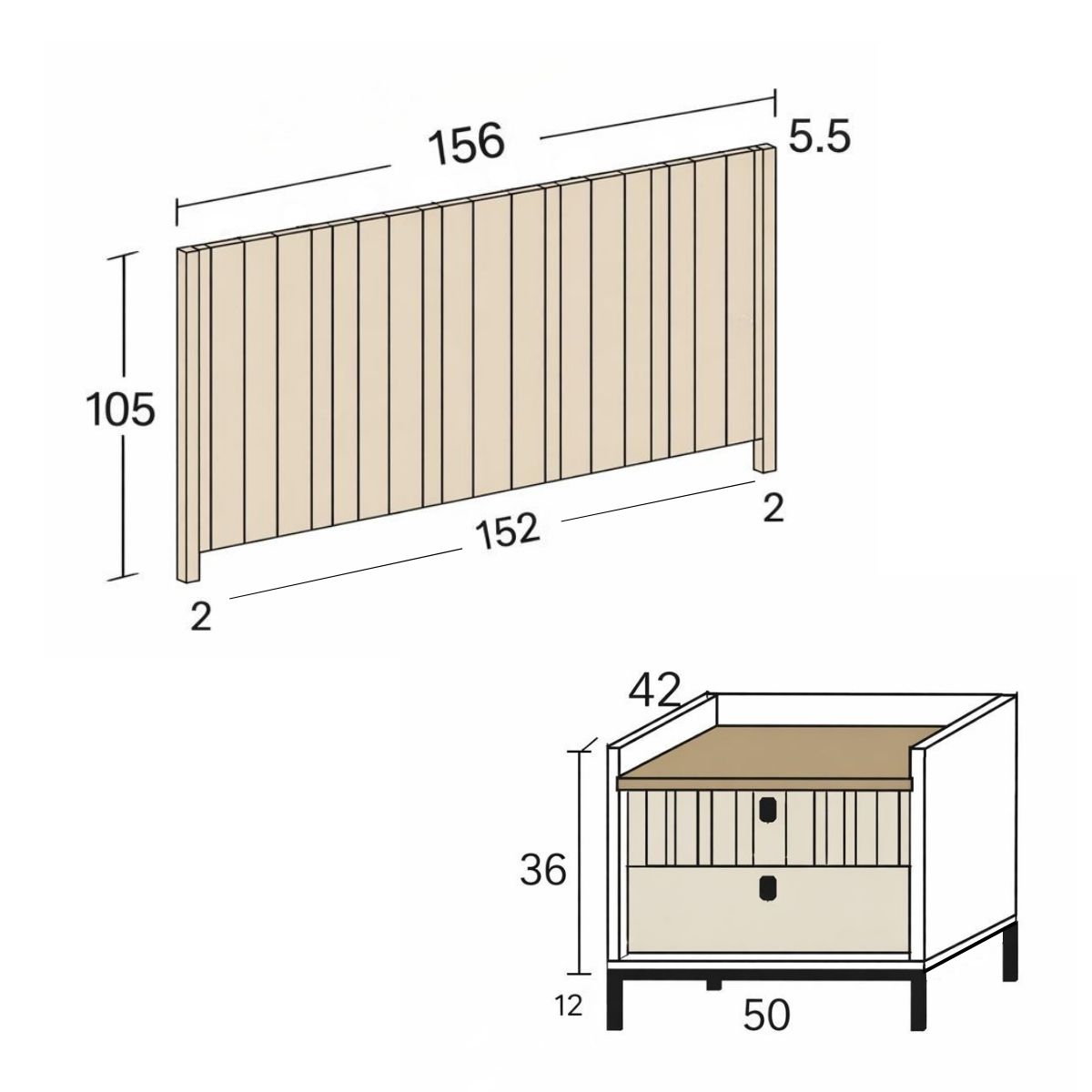 Dormitorio matrimonio MOKAI 16A