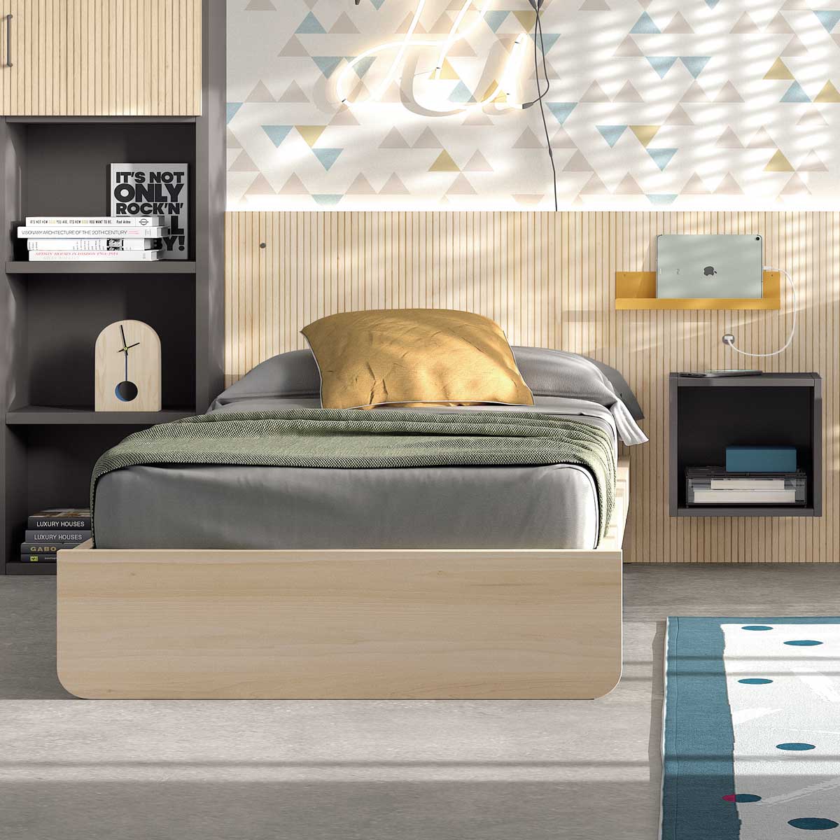 Cama y zona de estudio VITA 32