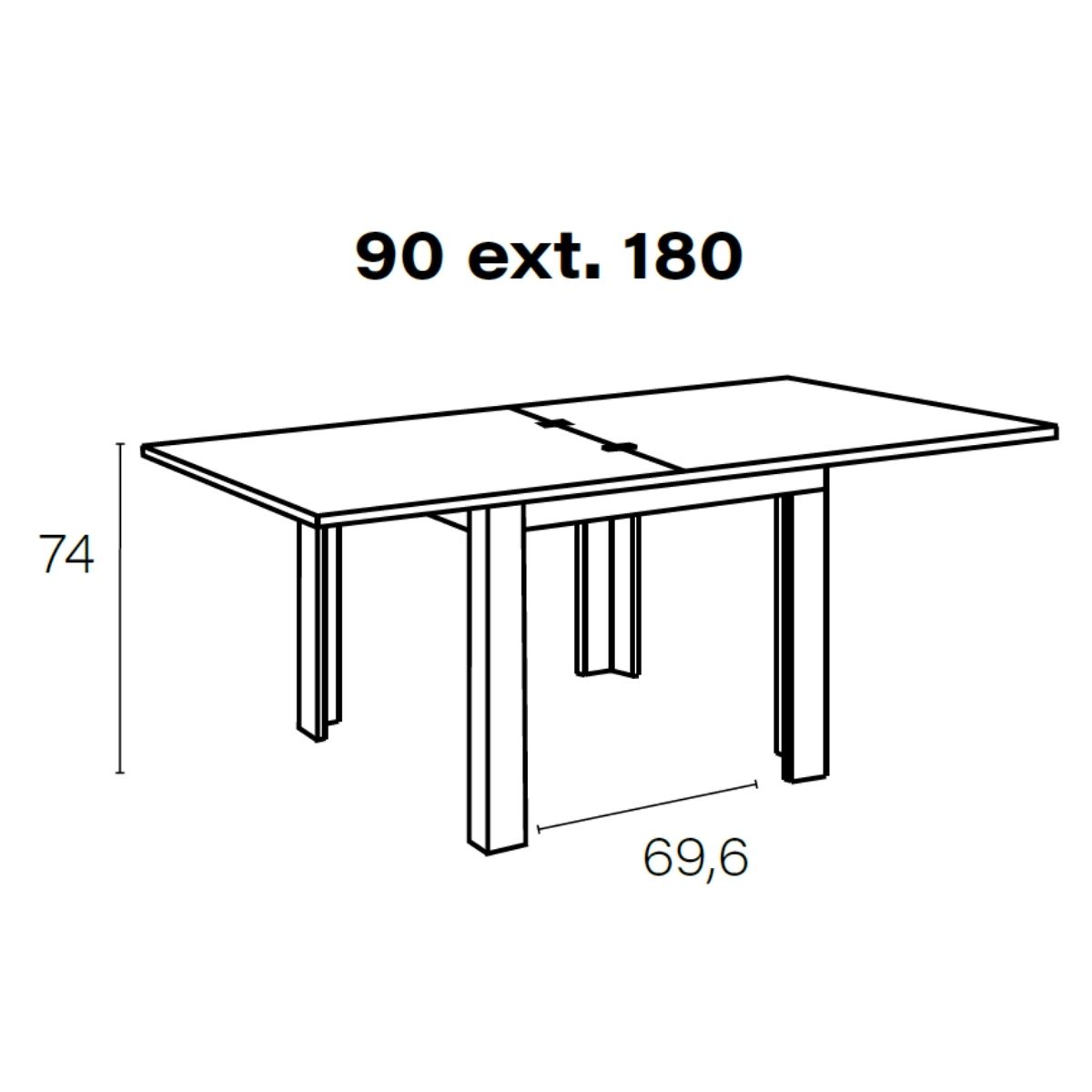 Mesa comedor 90cm M601