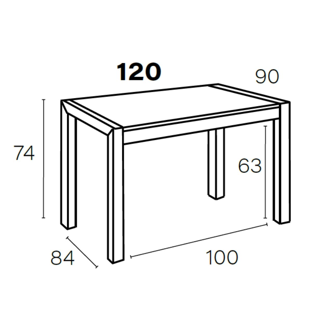 Mesa comedor 120cm M607