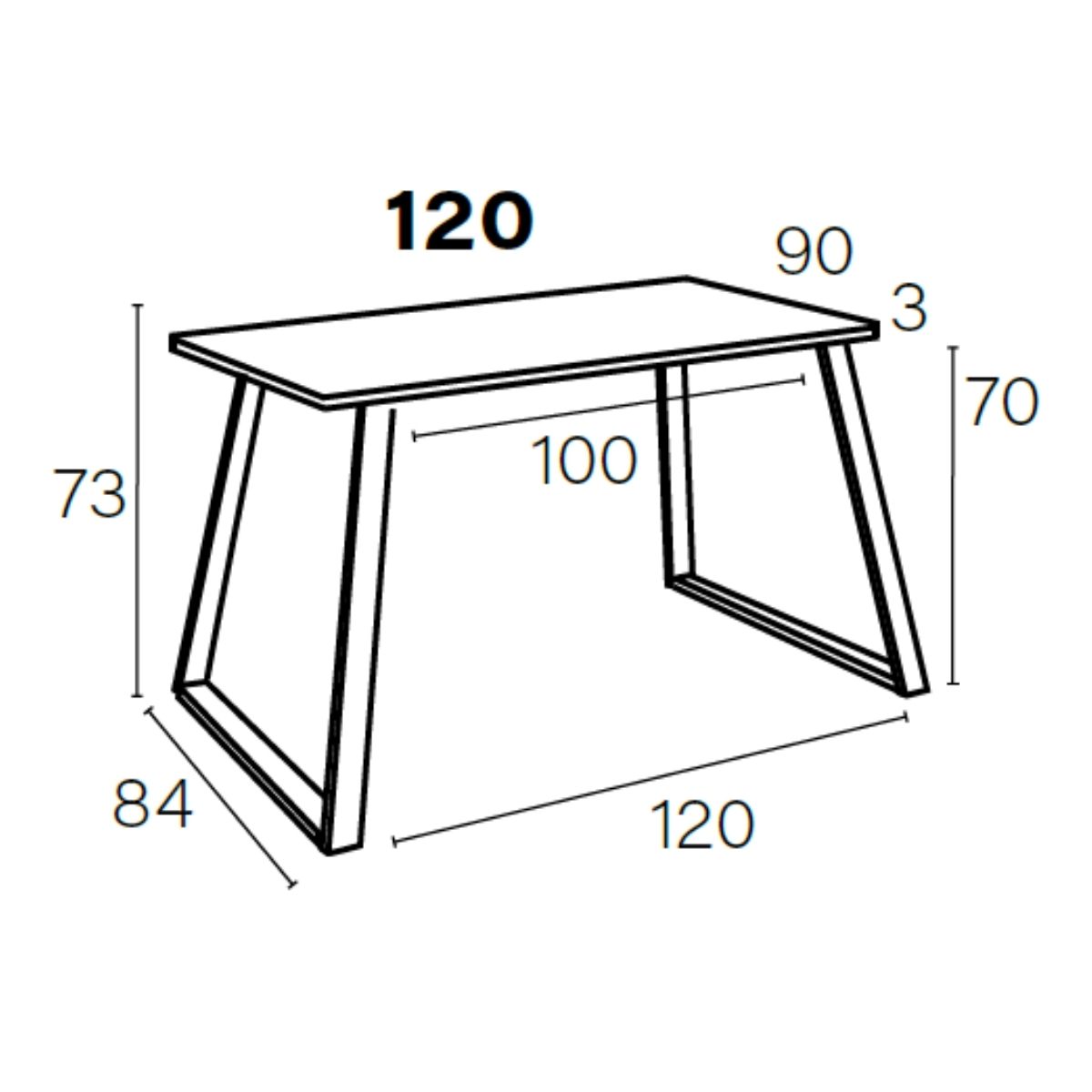 Mesa comedor fija 120cm M803