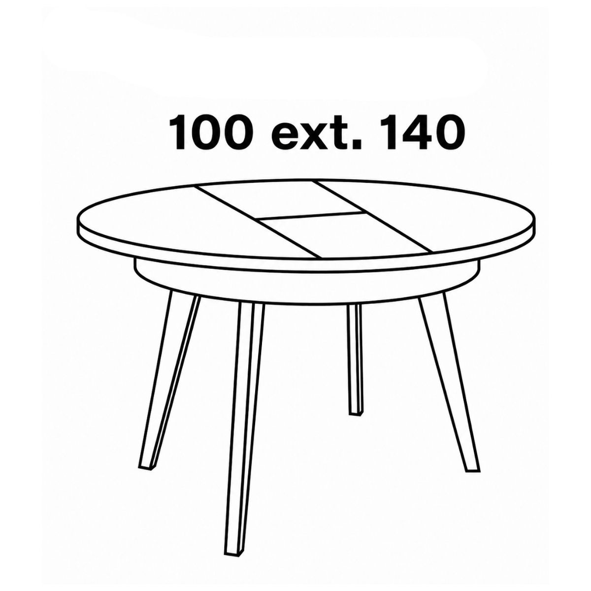 Mesa comedor 100cm M816