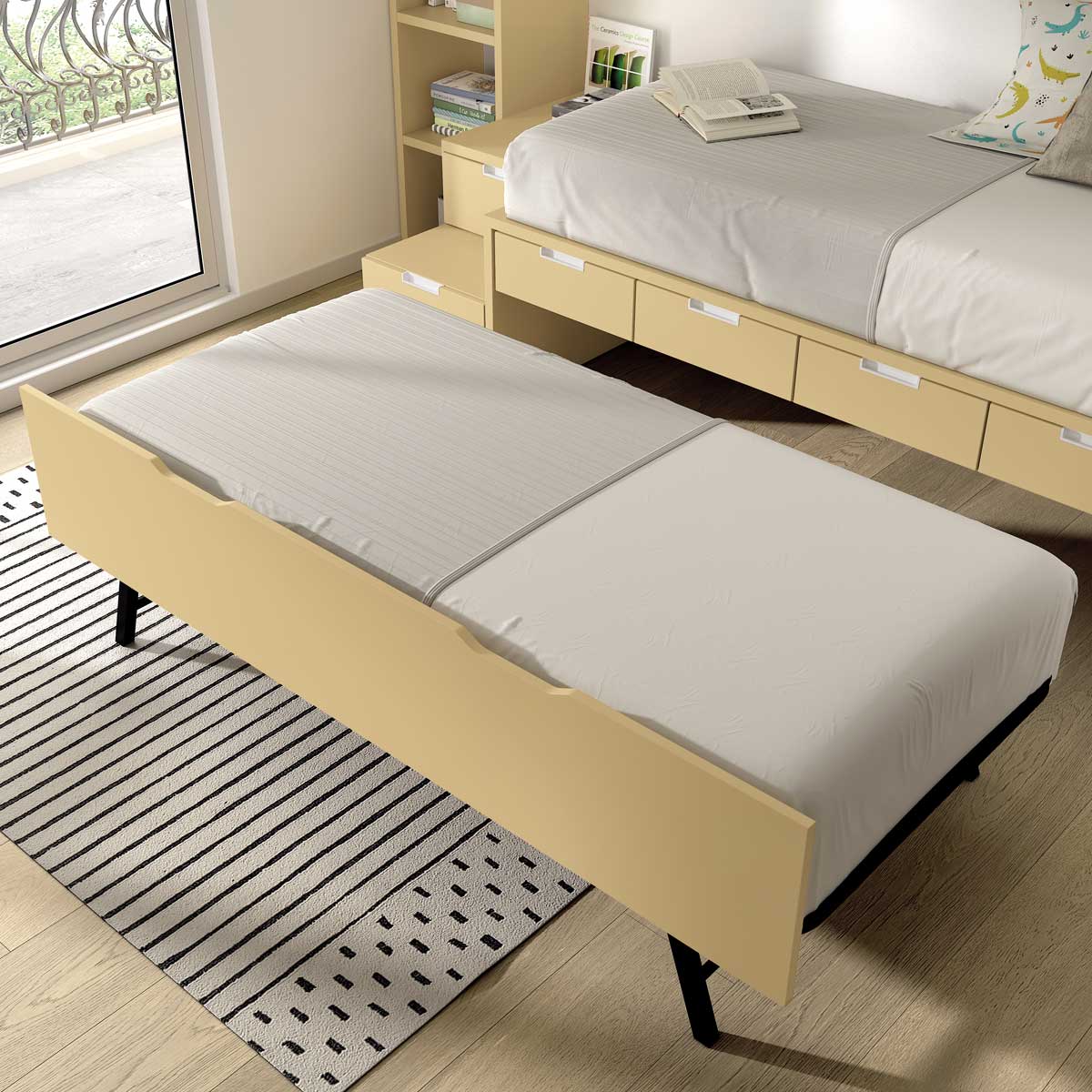 Cama doble con cajones ALBA 62