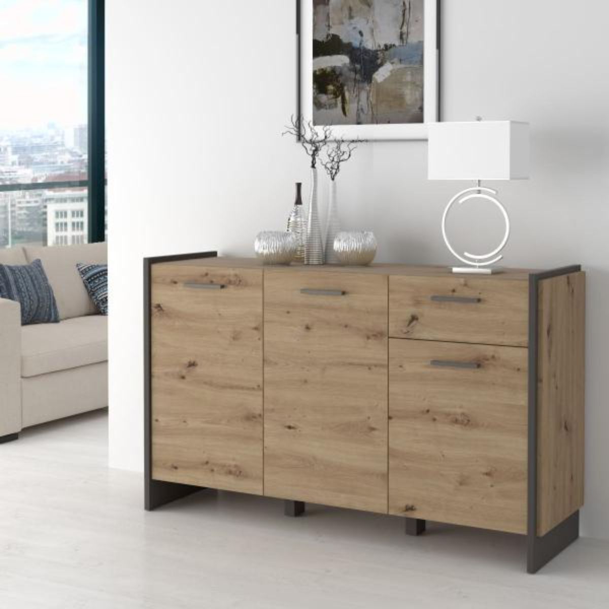 Aparador 2 puertas y 1 cajón NECLUD