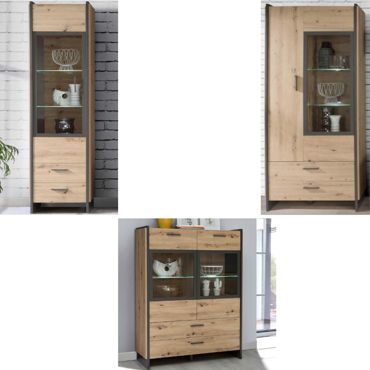 Aparador 2 puertas y 1 cajón NECLUD