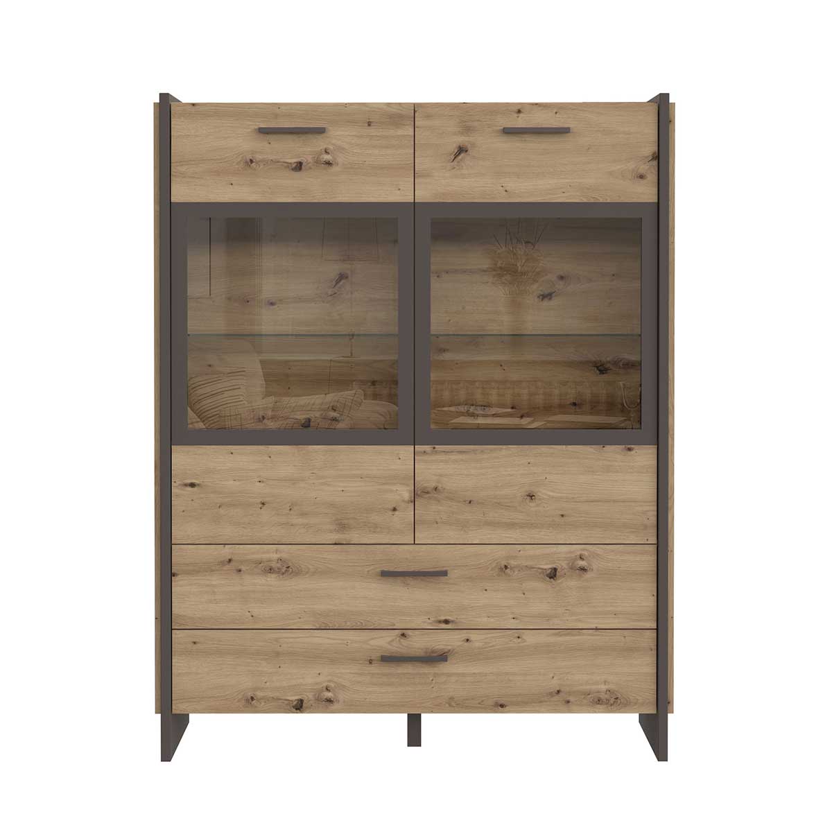 Vitrina baja 2 puertas cristal NECLUD