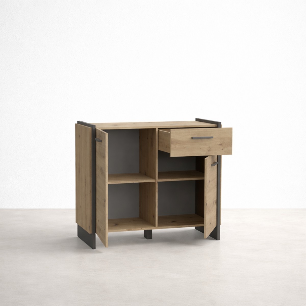 Aparador 2 puertas y 1 cajón NECLUD