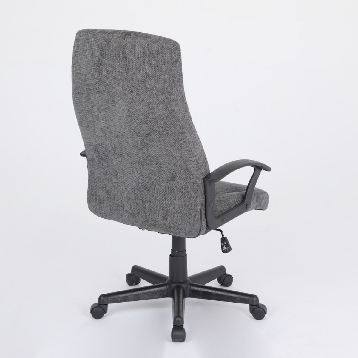 Silla oficina tela gris oscura-estructura negra modelo TYR 
