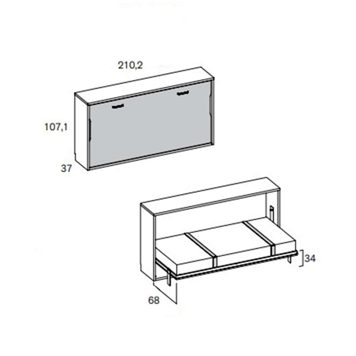 Cama abatible YOIKO
