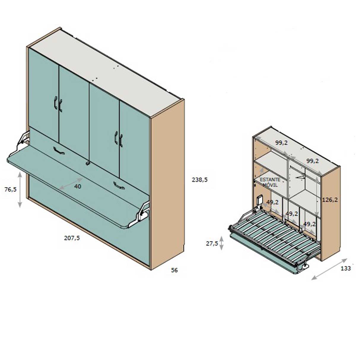 Cama abatible FUNNY 240