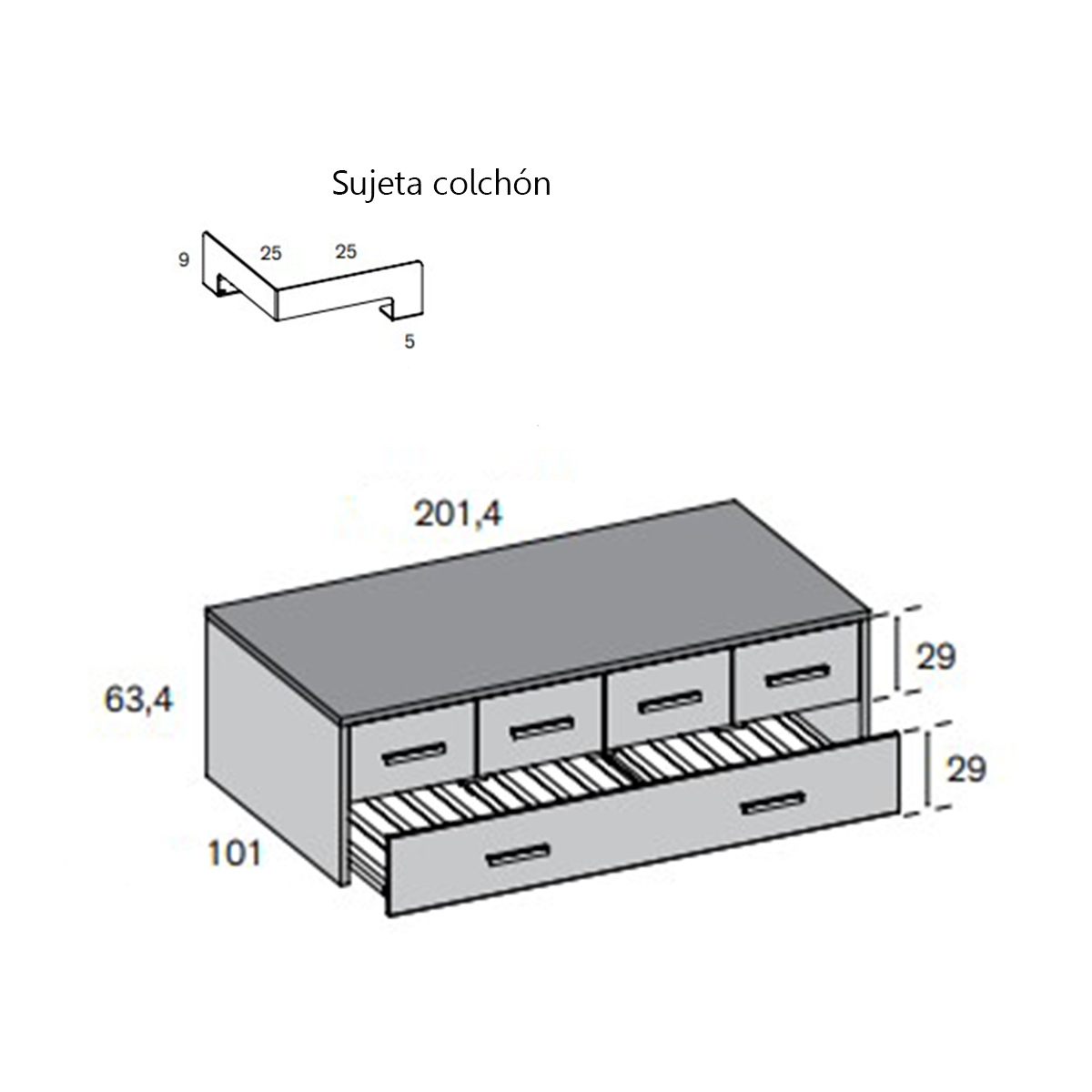 Cama compacta BRIDEN