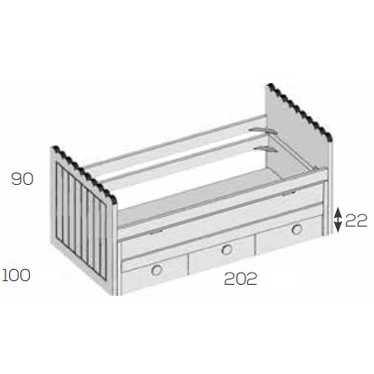 Cama compacta YENKA 17