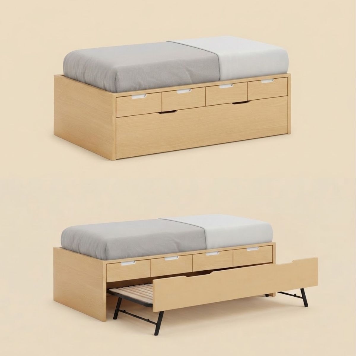 Cama doble con cajones ALBA 62