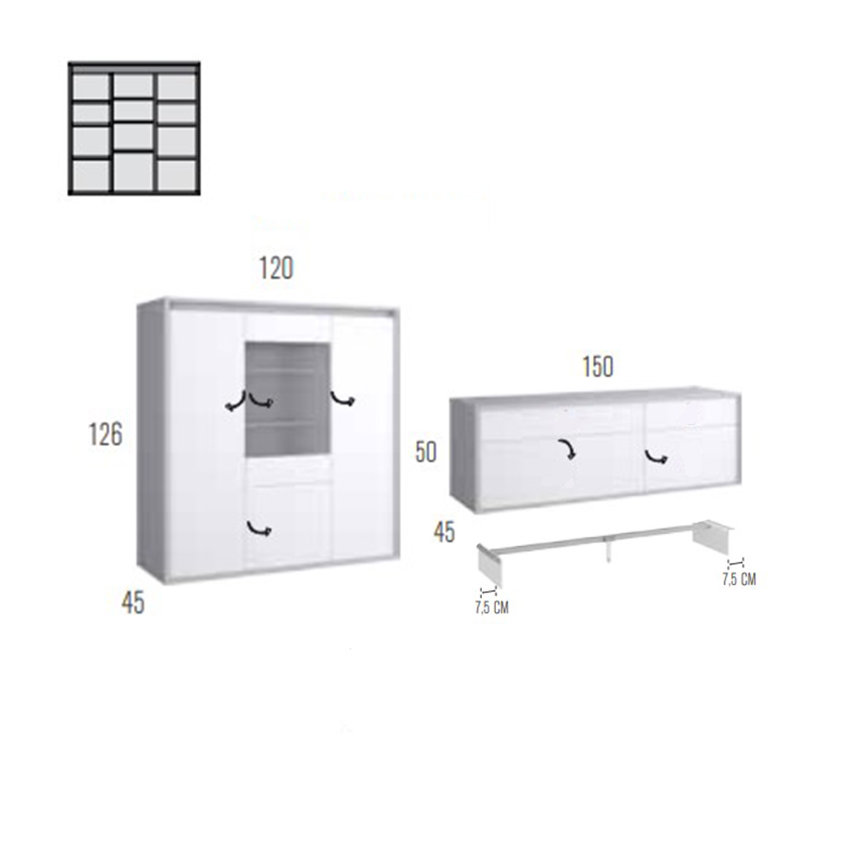 Mueble de salón MINT 02