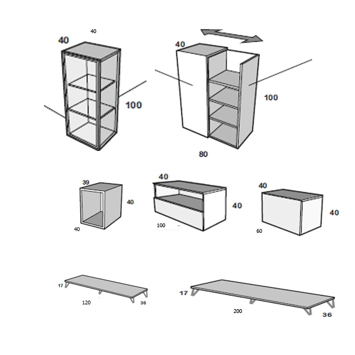 Mueble salón KABORT 14