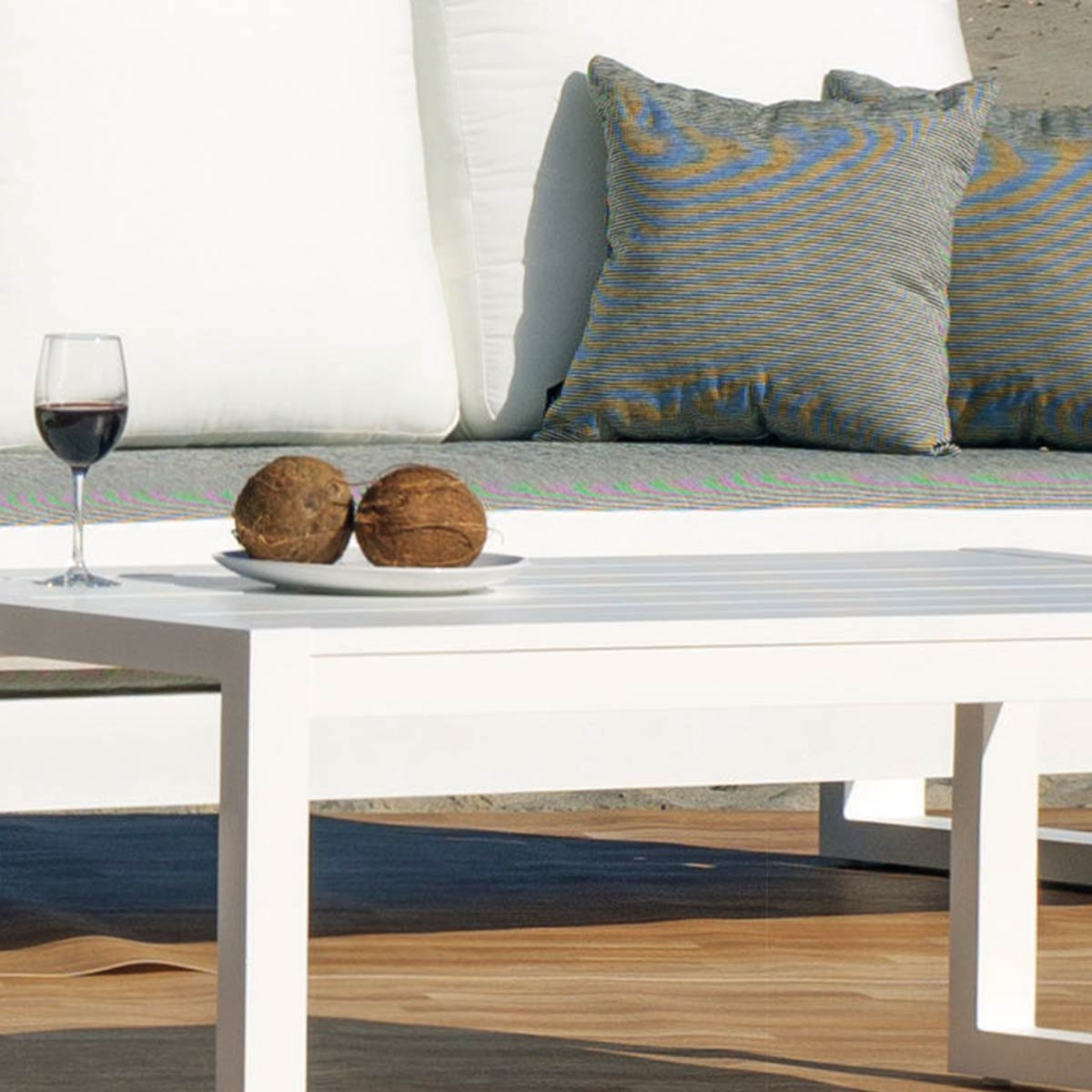 Set aluminio color blanco LOBART-8 