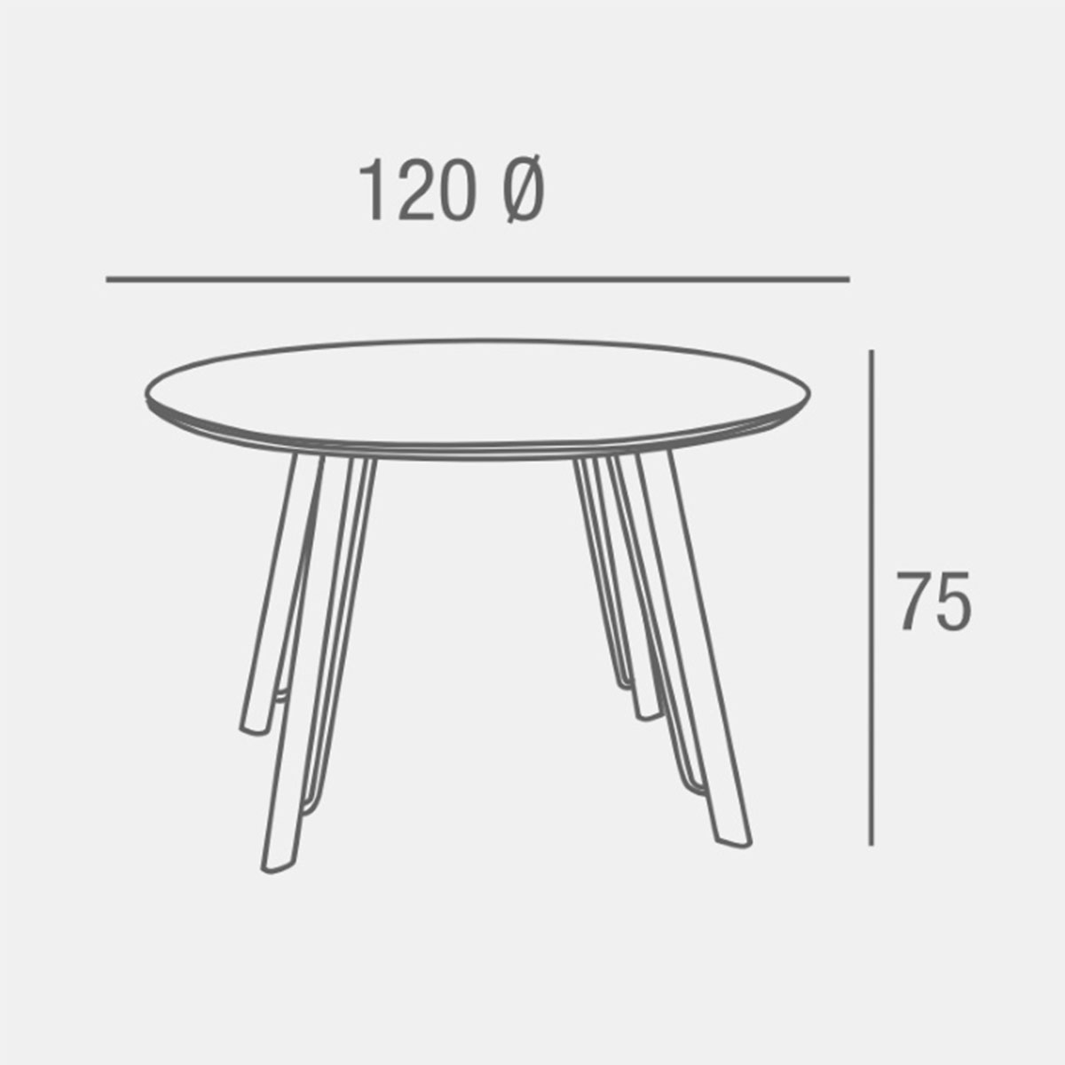 Mesa comedor redonda ATIRA