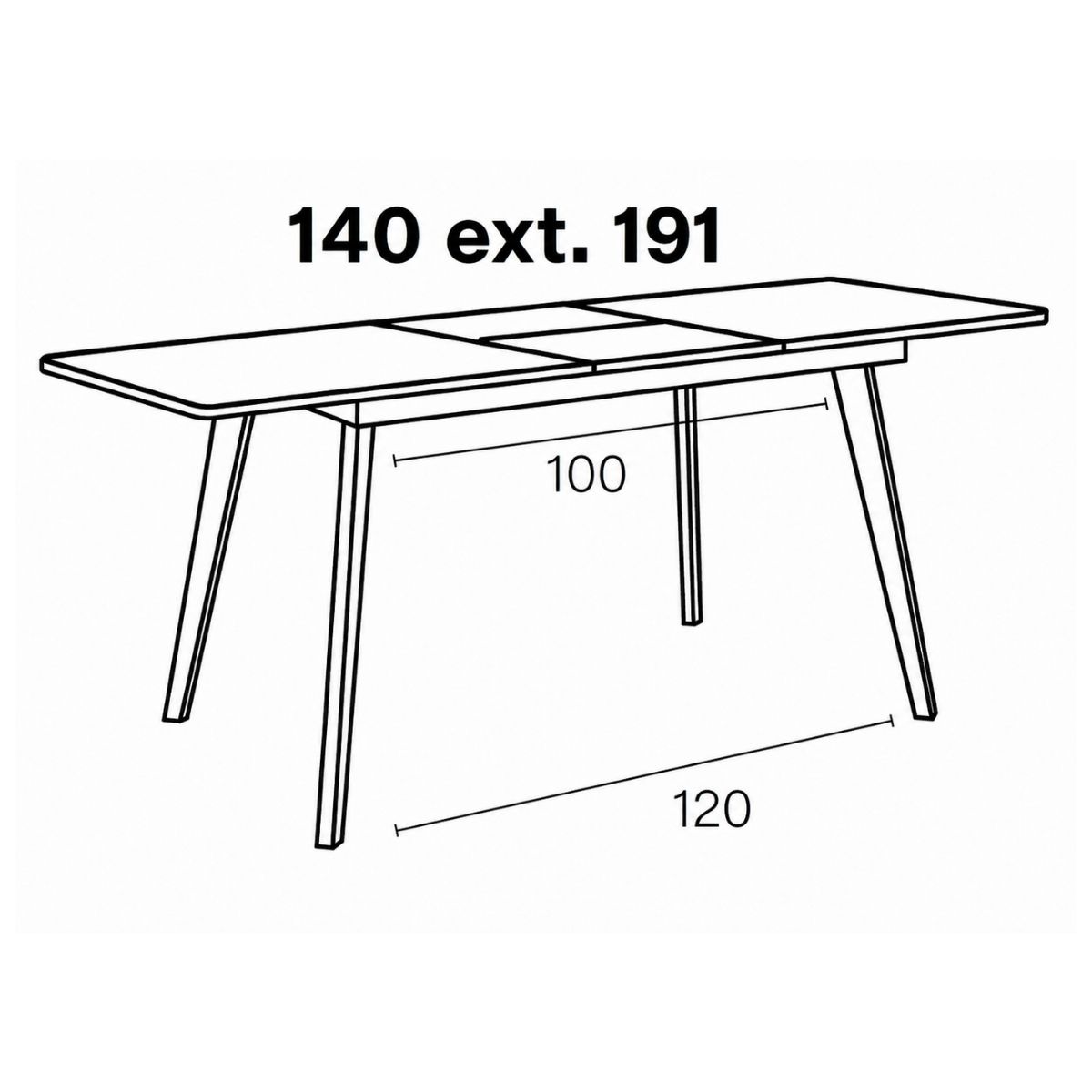 Mesa comedor 140cm M823