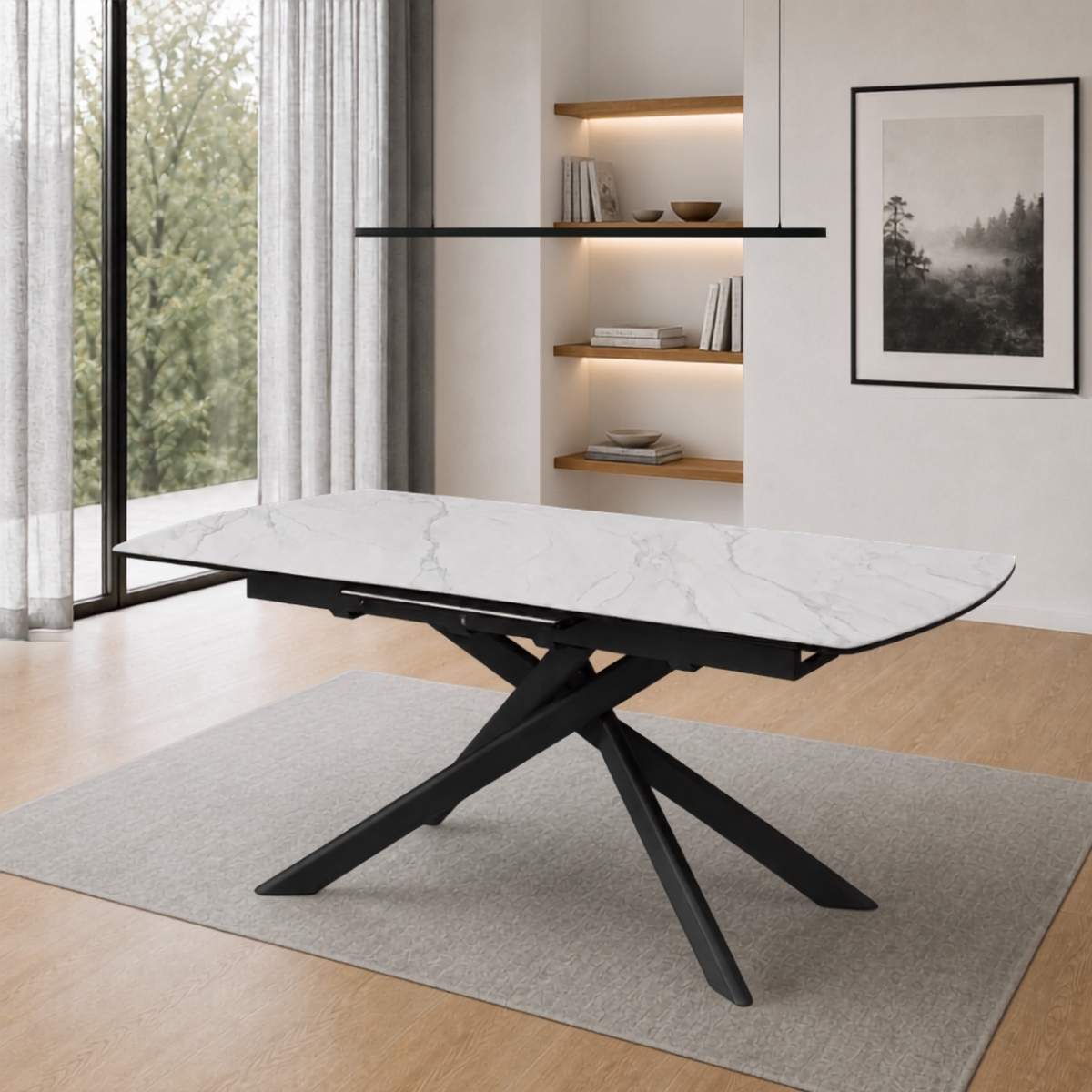 Mesa comedor extensible pata negra 180/230 cm THIAGO