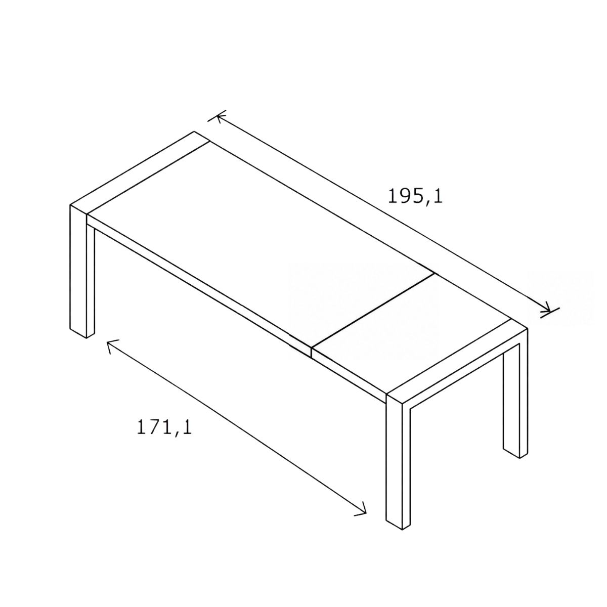 Mesa comedor extensible KALAN 544