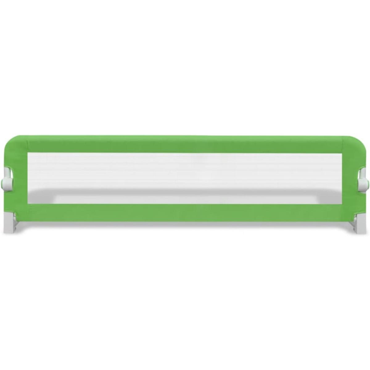 Barandilla de seguridad cama de niño 150x42 cm verde