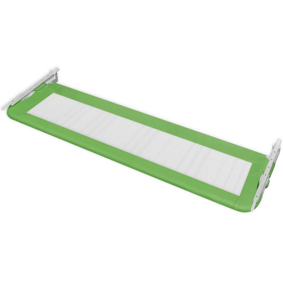 Barandilla de seguridad cama de niño 150x42 cm verde