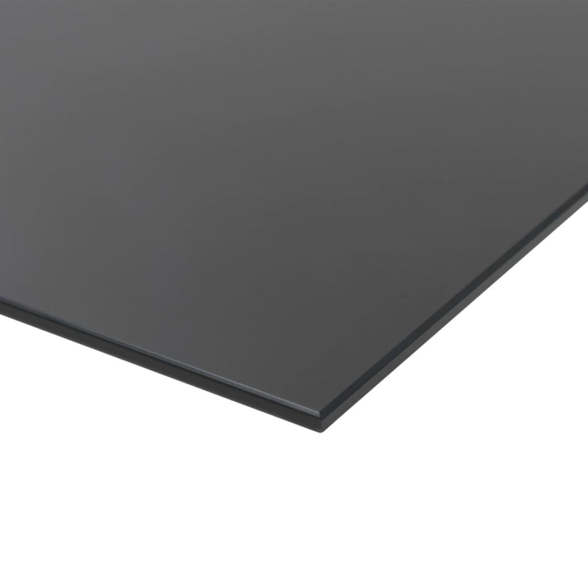 Pizarra magnética de pared negra vidrio 80x60 cm