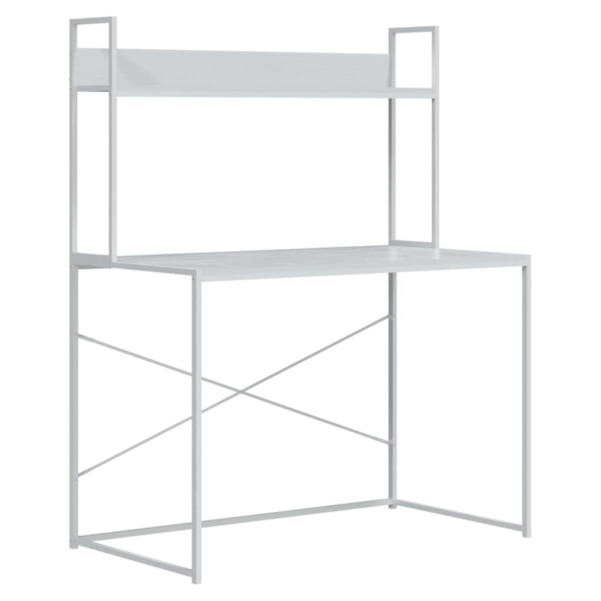 Escritorio de ordenador madera ingeniería blanco 110x60x138 cm