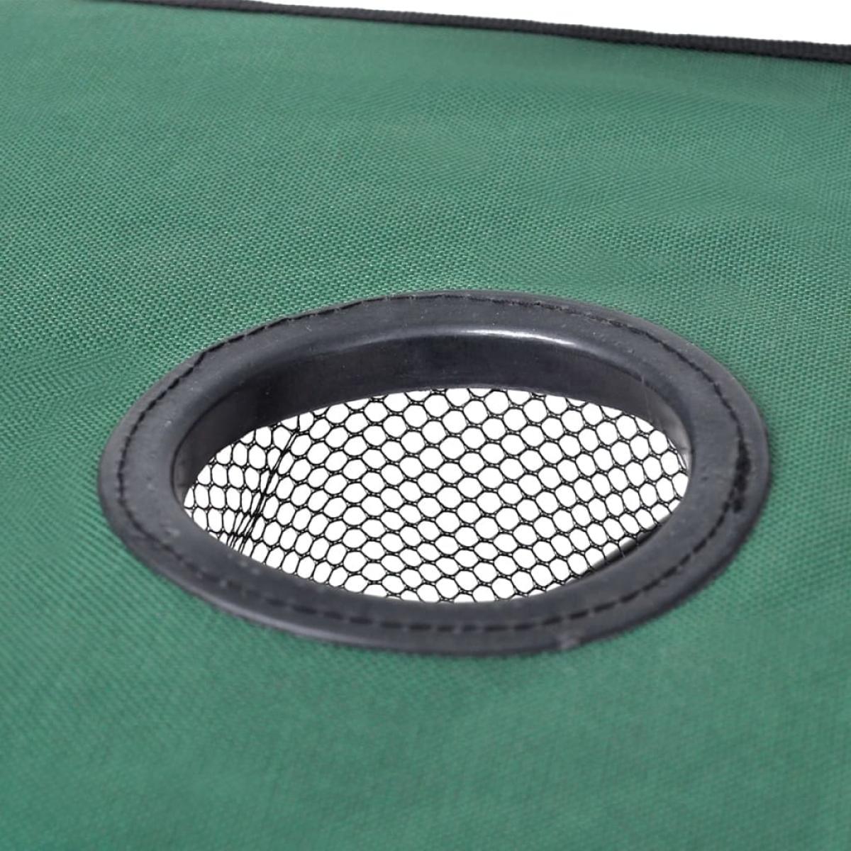 Mesa plegable para camping, color verde oscuro