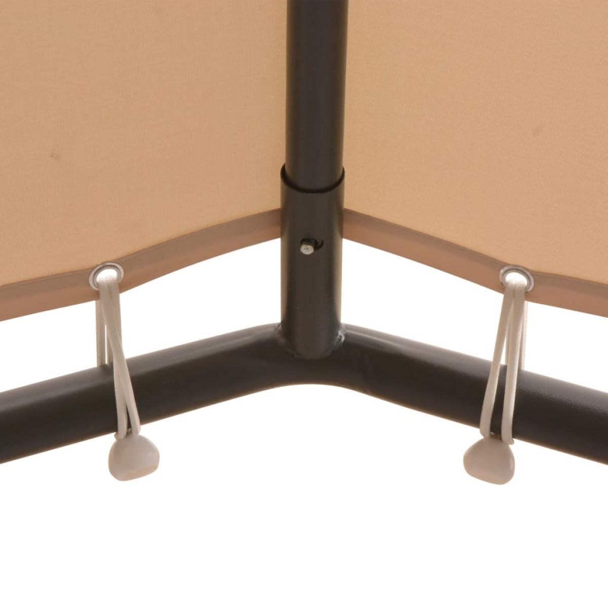 Cenador carpa 3x3 m de acero beige