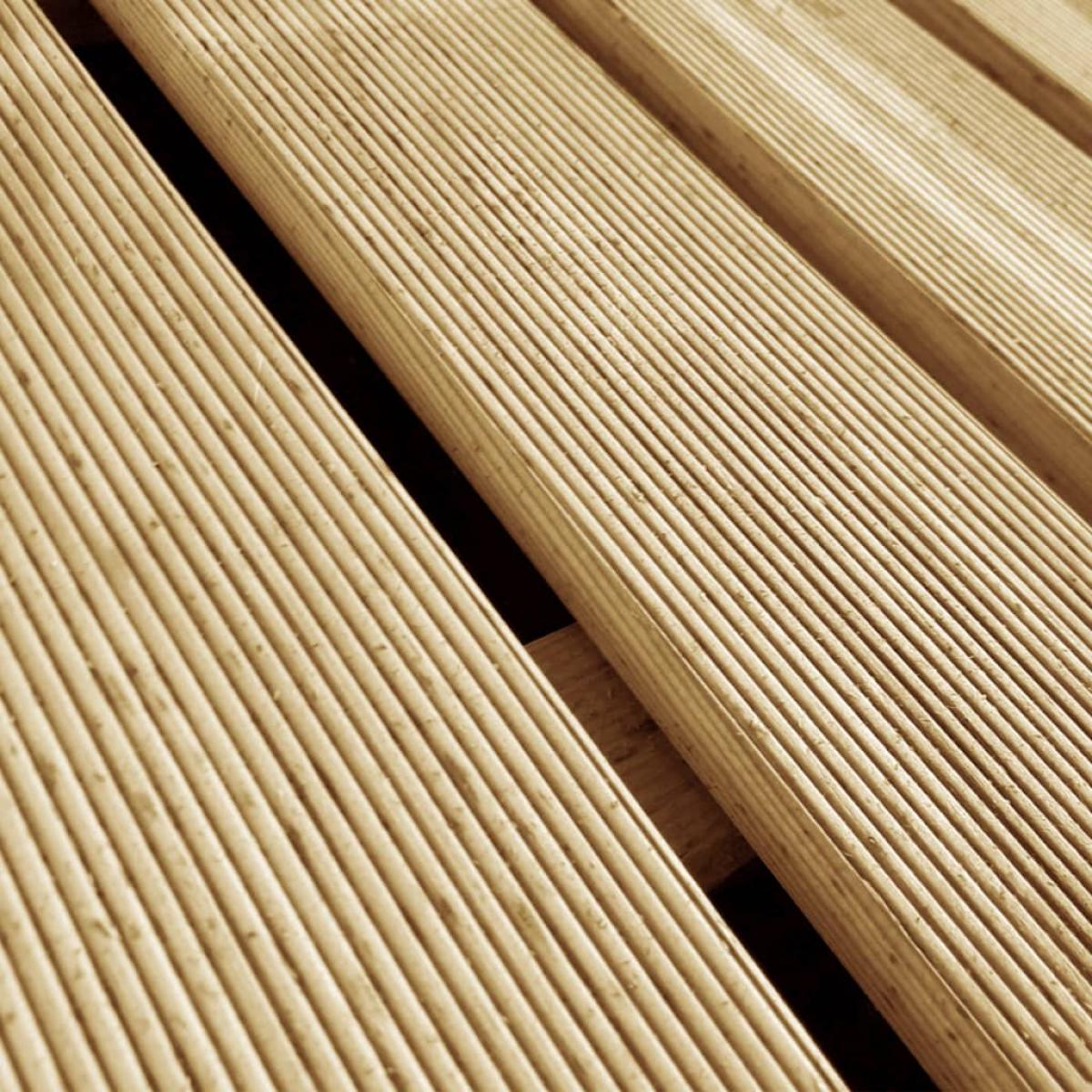 Baldosa de porche 6 unidades 50x50 cm madera verde