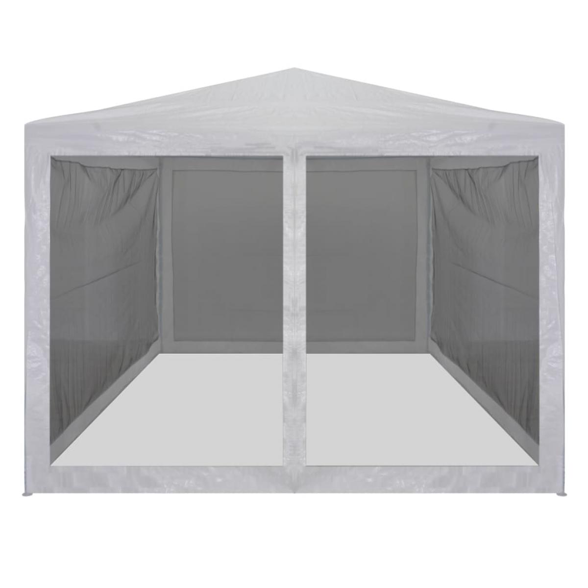 Carpa de celebraciones plegable con 4 paredes de malla 4x3 m