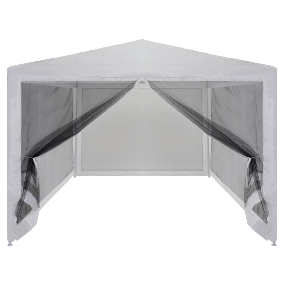 Carpa de celebraciones plegable con 4 paredes de malla 4x3 m