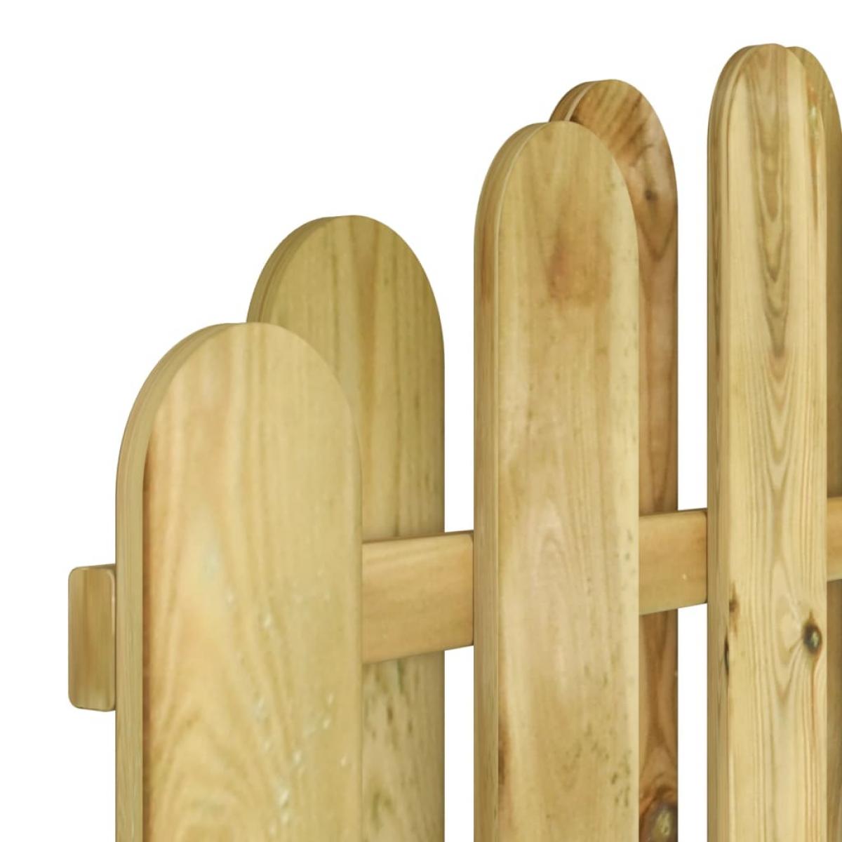Puerta de jardín madera de pino impregnada 100x150 cm
