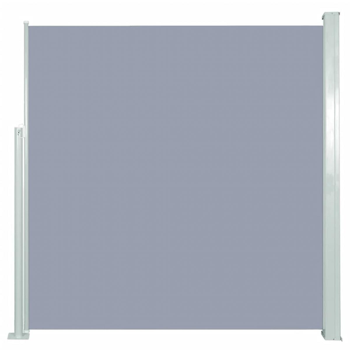 Toldo lateral retráctil 140x300 cm gris