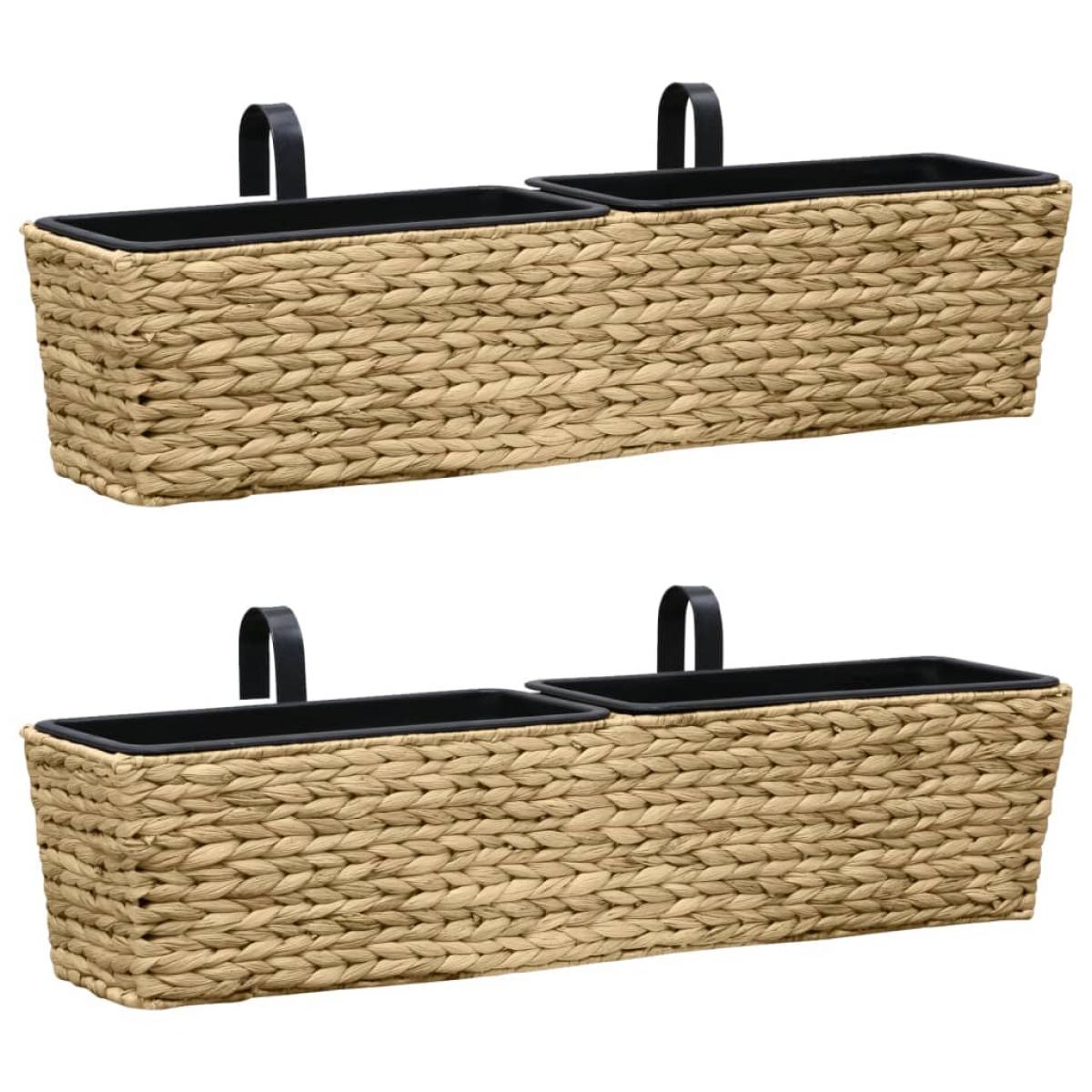 Conjunto de jardineras 2 unidades jacinto de agua