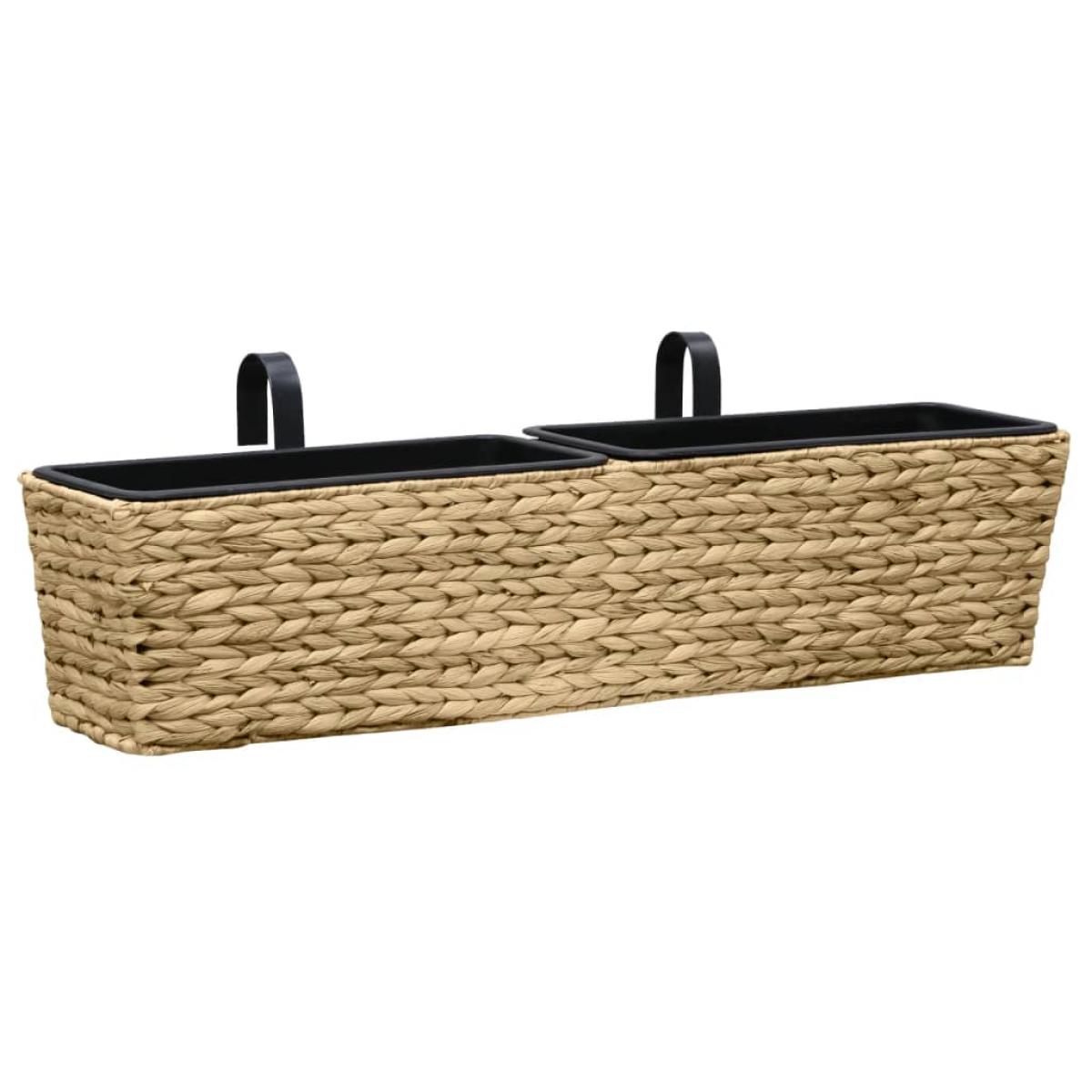 Conjunto de jardineras 2 unidades jacinto de agua
