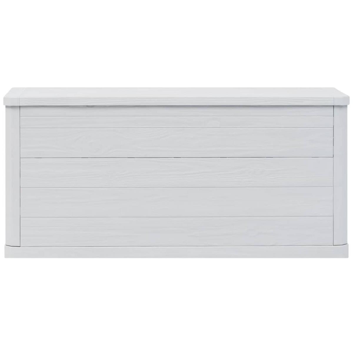 Caja de almacenamiento de jardín 280 L gris claro