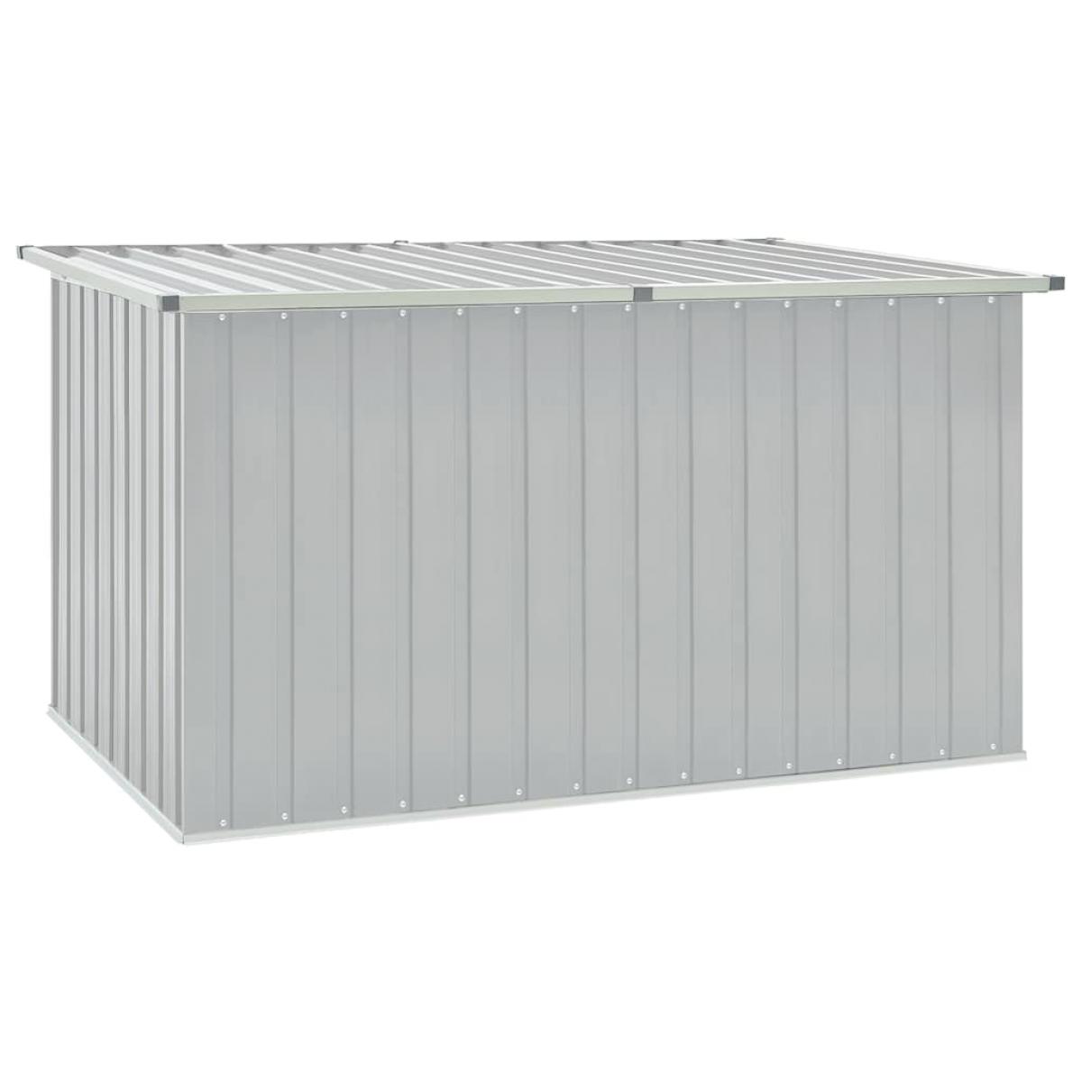 Caja de almacenaje para jardín gris 171x99x93 cm