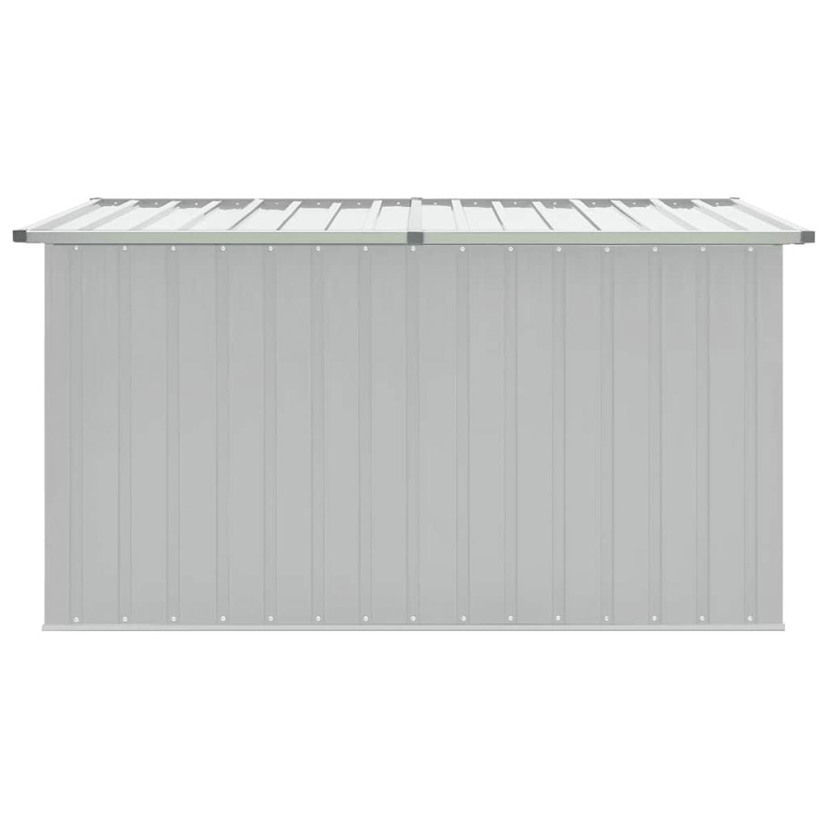 Caja de almacenaje para jardín gris 171x99x93 cm