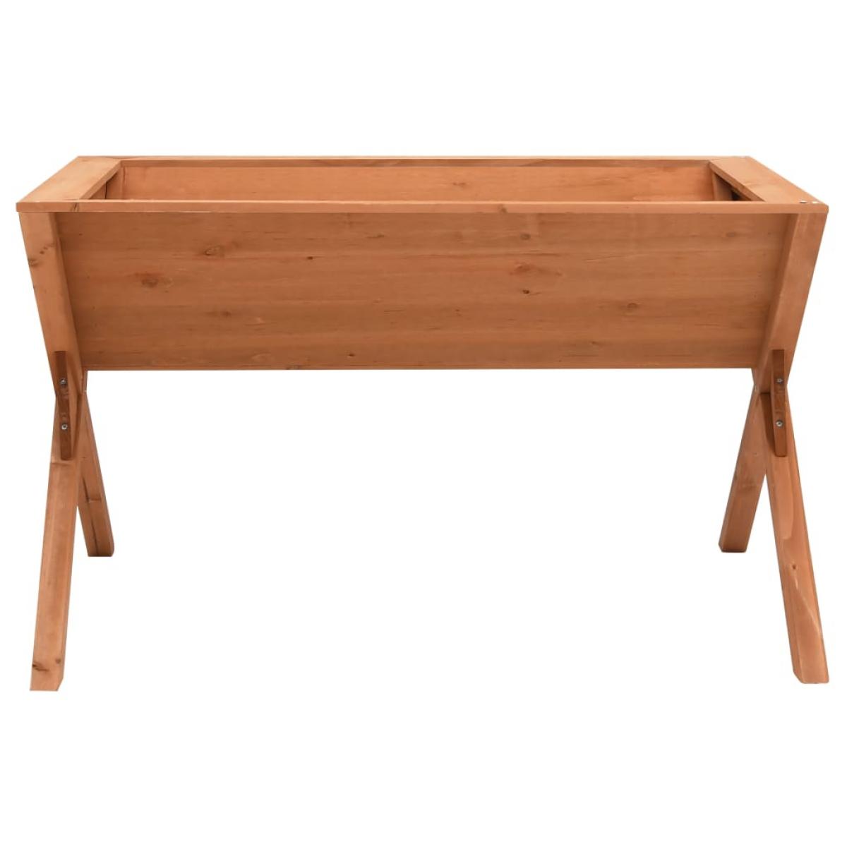 Jardinera de madera de abeto 90x55x56 cm