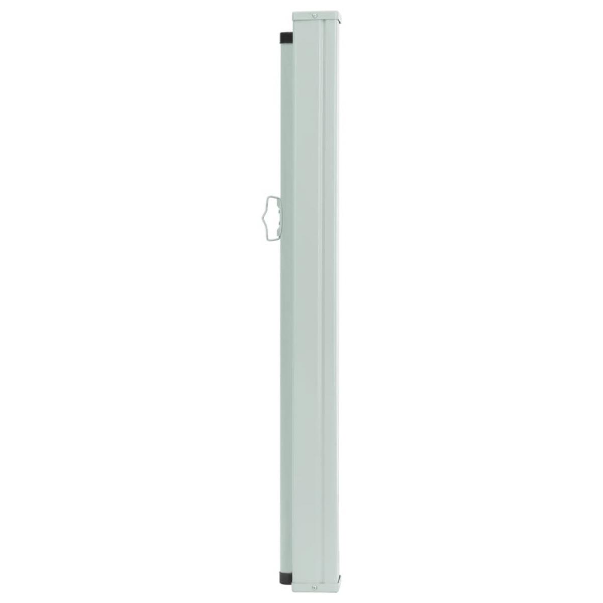 Toldo lateral retráctil de jardín azul 100x300 cm