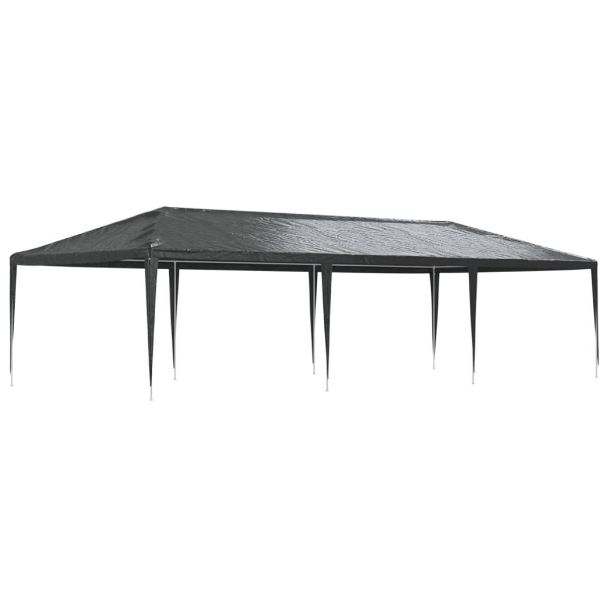 Carpa profesional para fiestas gris antracita 90 g/m² 4x9 m