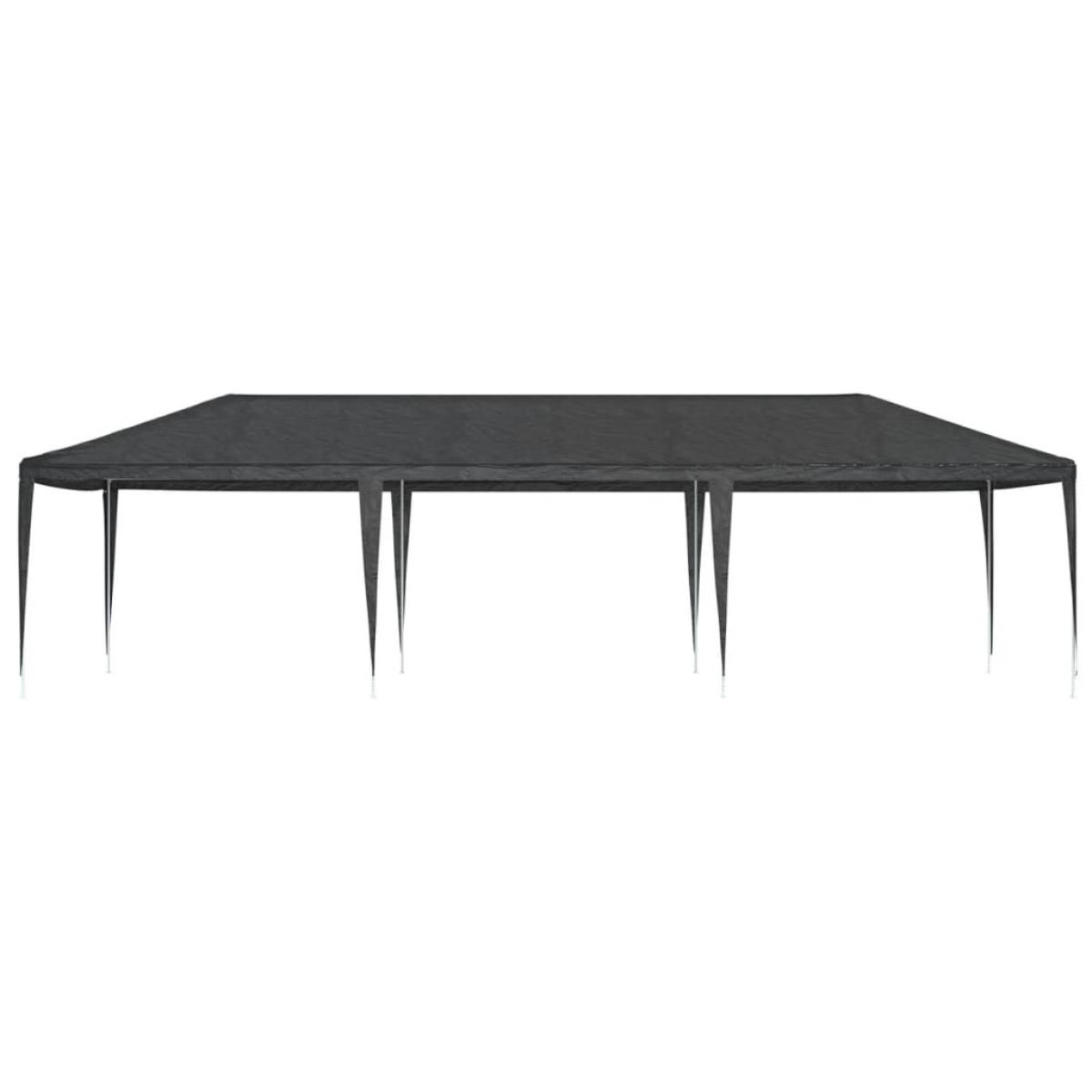 Carpa profesional para fiestas gris antracita 90 g/m² 4x9 m