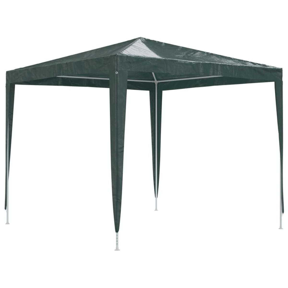 Carpa profesional para fiestas verde 90 g/m² 2,5x2,5 m